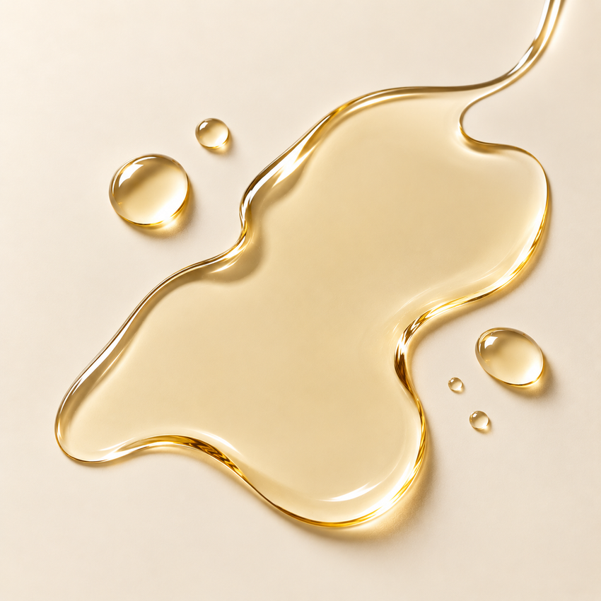 JJ Luxe Beauty Co. Specialty Cleansing Oil lightweight silky golden oil texture swatch